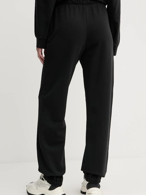 Pinko spodnie dresowe bawełniane damskie kolor czarny gładkie 105508 A2RB - zdjęcie produktu nr 2