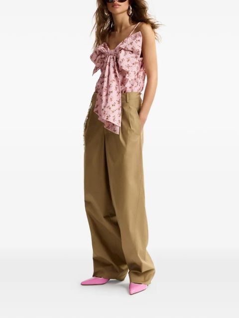 Essentiel Antwerp floral-print bow-detail blouse - Pink