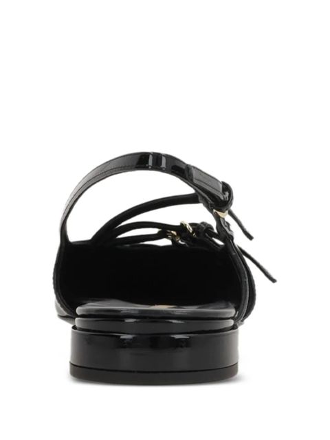 Miu Miu patent leather slingback pumps - Black