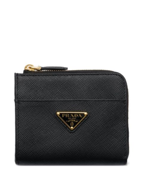 Prada small logo-triangle wallet - Black