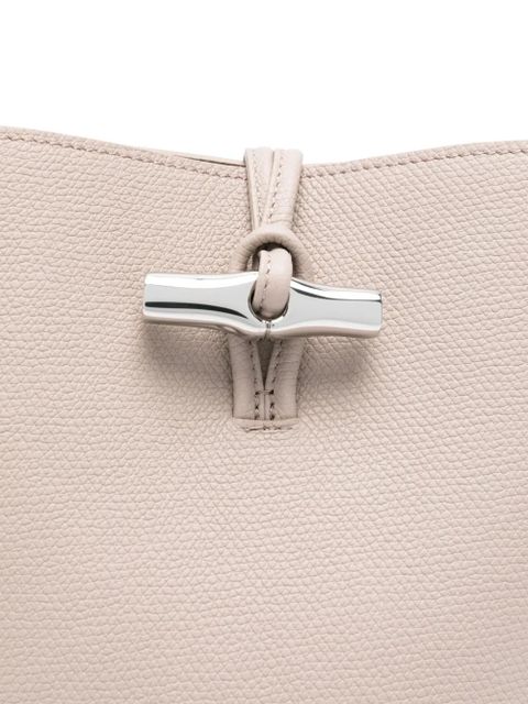 Longchamp Le Roseau XS leather bucket bag - Neutrals