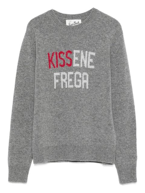 MC2 Saint Barth Kissene Frega lettering jumper - Grey - zdjęcie produktu nr 1