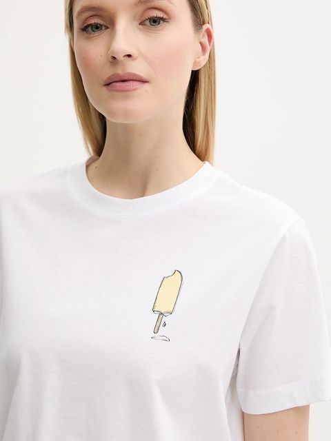 Samsoe Samsoe t-shirt bawełniany SACAMINO