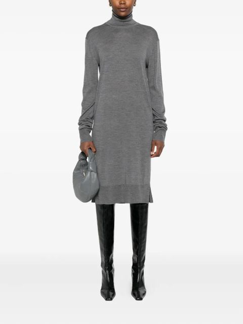 TOTEME turtleneck midi dress - Grey