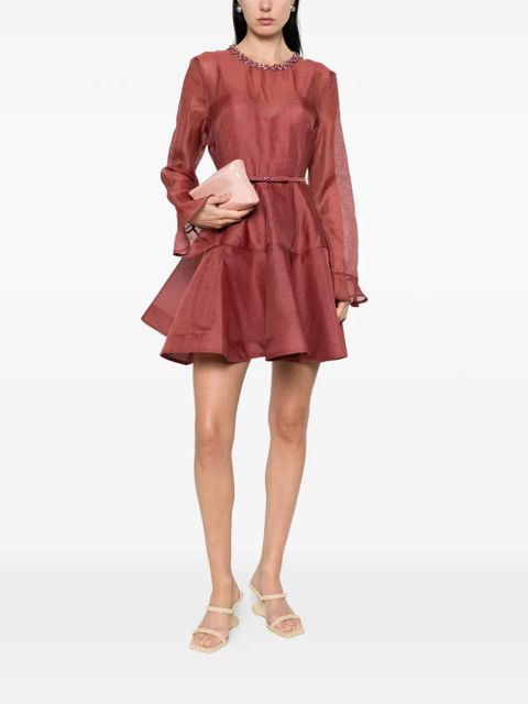 ZIMMERMANN Alchemy peplum mini dress - Red - zdjęcie produktu nr 2