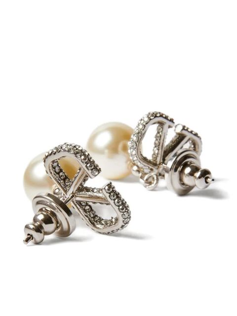 Valentino Garavani VLogo Signature earrings - Neutrals - zdjęcie produktu nr 2