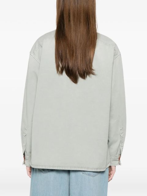 Miu Miu chest-pocket overshirt - Green