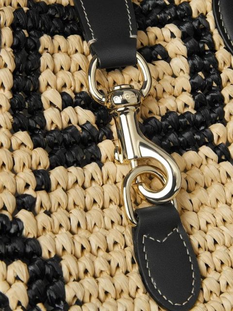 Gucci small raffia GG pattern tote bag - Neutrals - zdjęcie produktu nr 2