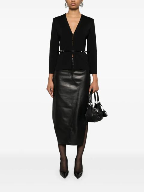 Givenchy Voyou belted jacket - Black - zdjęcie produktu nr 2