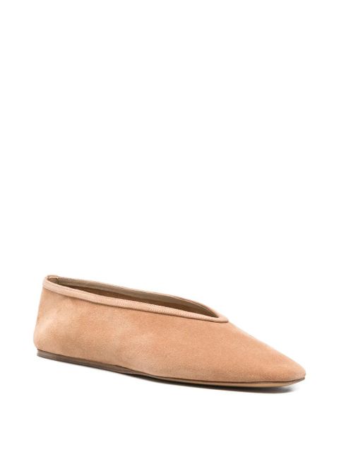 Le Monde Beryl pointed-toe suede pump - Neutrals - zdjęcie produktu nr 2