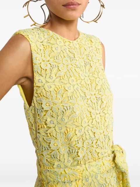ETRO macramé lace dress - Yellow