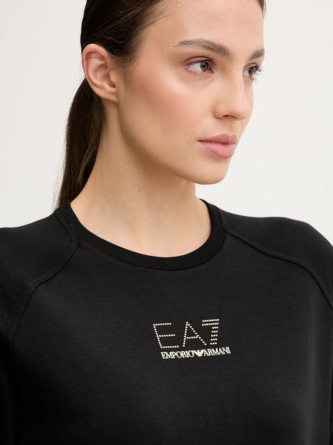 EA7 Emporio Armani sukienka kolor czarny mini prosta AF12482.7W000528