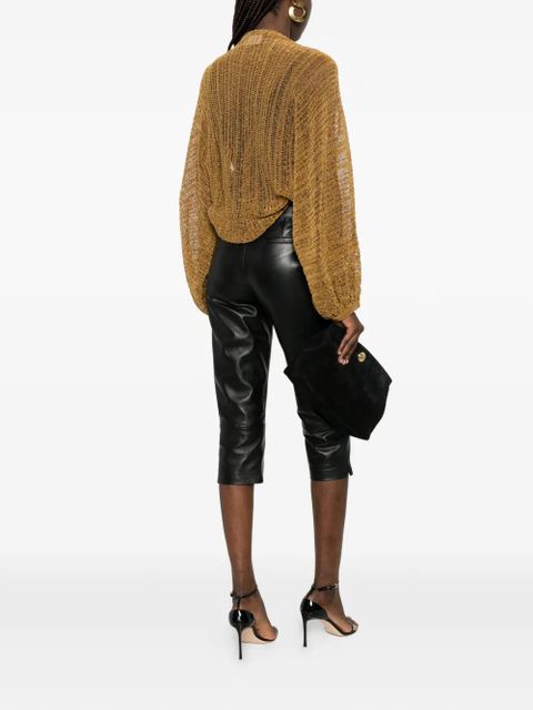 SOLOTRE long-sleeve cardigan - Brown - zdjęcie produktu nr 2