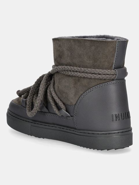 Inuikii śniegowce skórzane Classic kolor szary 1001.003.0122.031