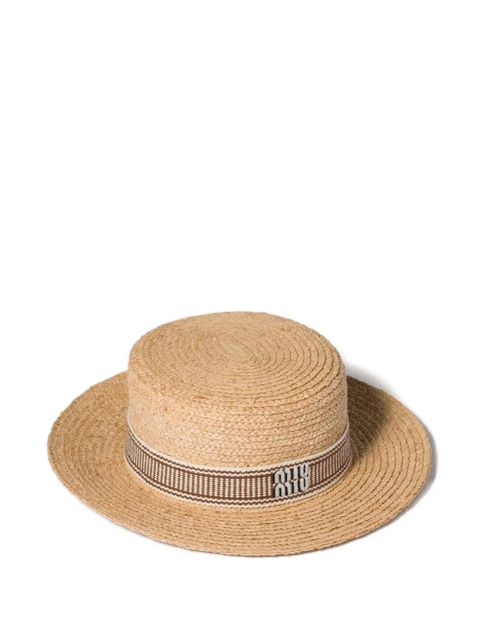 Miu Miu raffia hat - Neutrals - zdjęcie produktu nr 1
