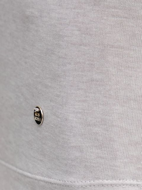 Mos Mosh longsleeve z domieszką wełny PETRI kolor szary z półgolfem 172890