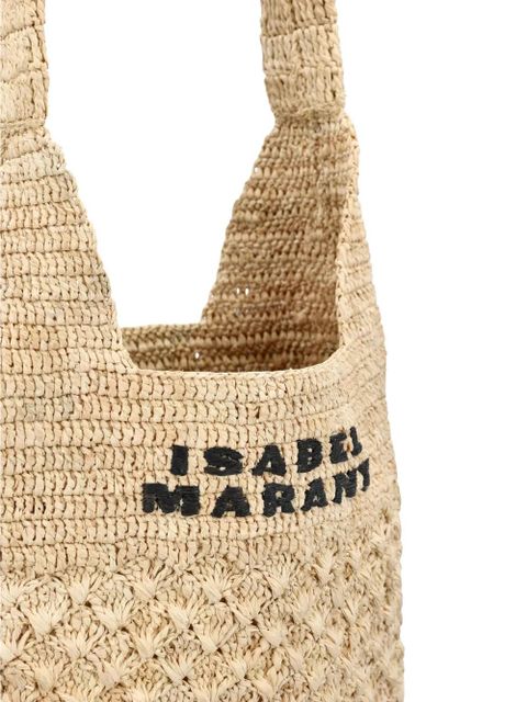ISABEL MARANT logo-print tote bag - Neutrals