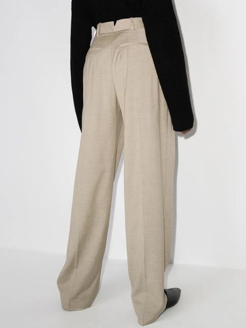 The Frankie Shop Gelso high-rise tailored trousers - Neutrals