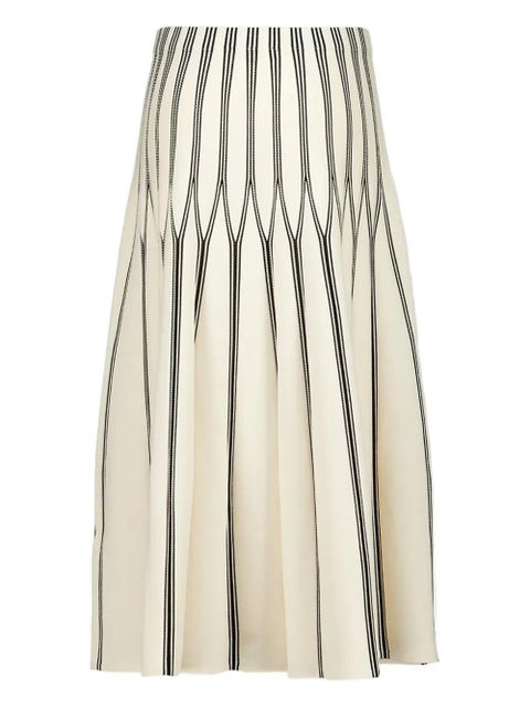ZIMMERMANN striped-pattern midi skirt - Neutrals - zdjęcie produktu nr 2