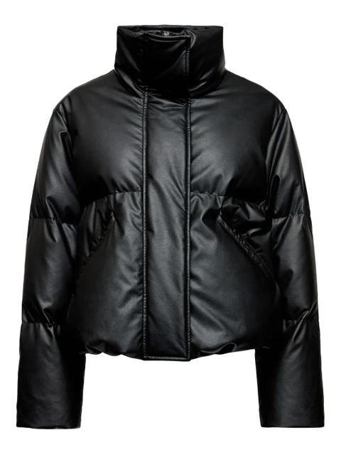 MM6 Maison Margiela high-neck puffer jacket - Black - zdjęcie produktu nr 1