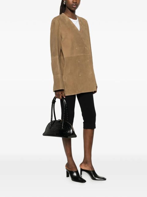 TOTEME double-breasted V-neck jacket - Brown - zdjęcie produktu nr 2