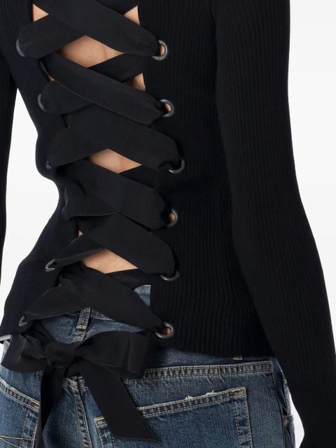 Balenciaga ribbed jumper - Black