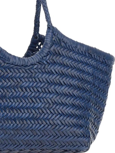 DRAGON DIFFUSION woven top handle shoulder bag - Blue