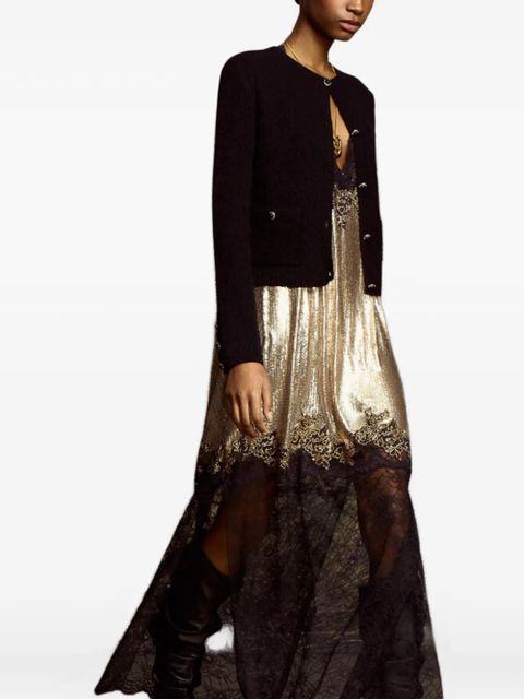 Rabanne lace mid-length dress - Gold