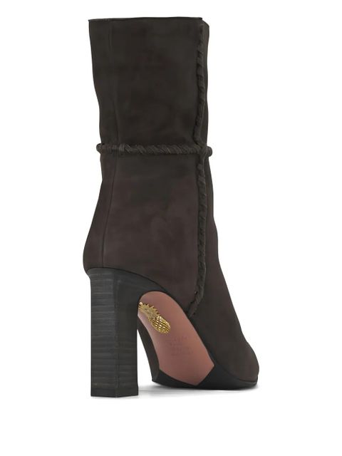 Aquazzura braided suede short boots - Brown