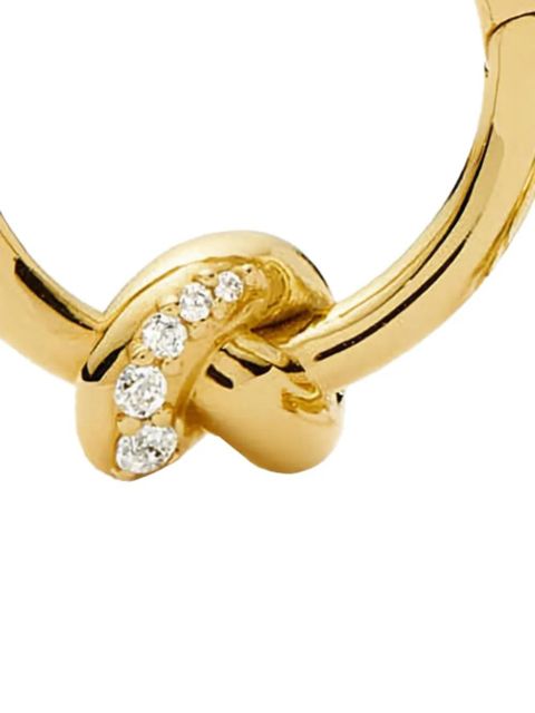 Missoma Lucy Williams cubic zirconia knot-detail hoop earrings - Gold - zdjęcie produktu nr 2