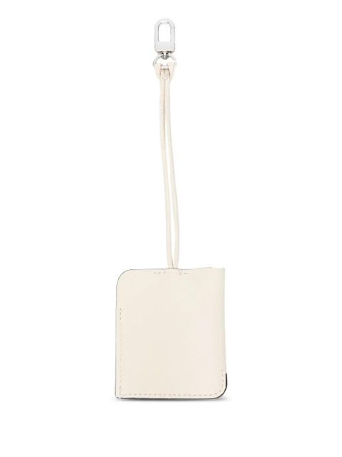 TOTEME grained-leather keyring - Neutrals - zdjęcie produktu nr 2