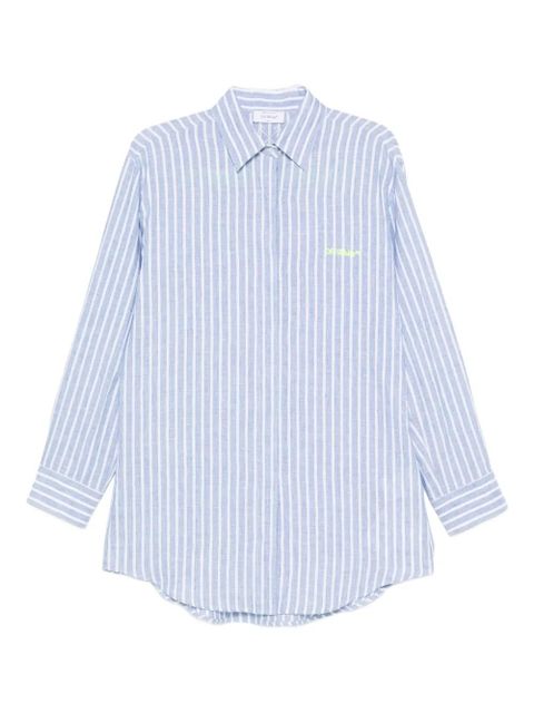 Off-White striped shirt dress - Blue - zdjęcie produktu nr 1