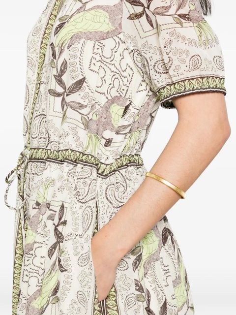 Tory Burch paisley-print midi dress - Green