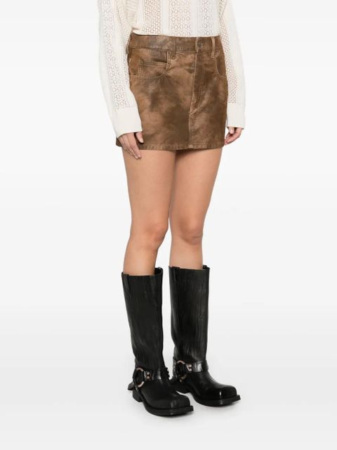 ISABEL MARANT Kimmy mini skirt - Brown
