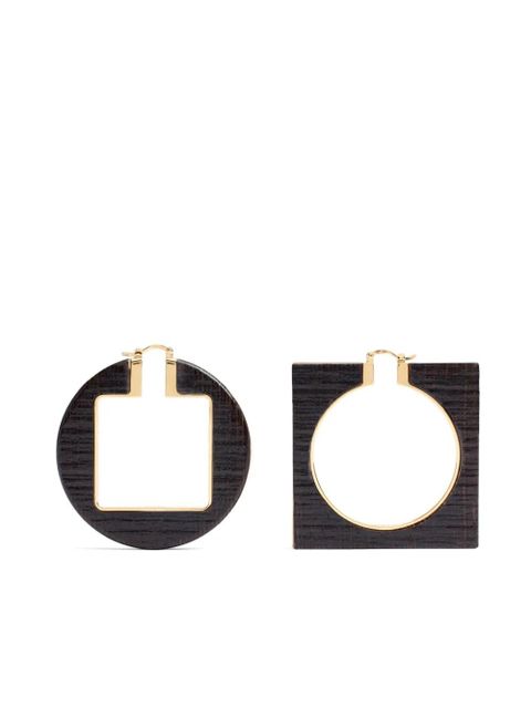 Jacquemus The Rond Carré hoop earrings - Gold - zdjęcie produktu nr 1
