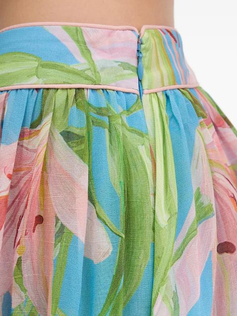 FARM Rio Lily Bloom maxi skirt - Blue