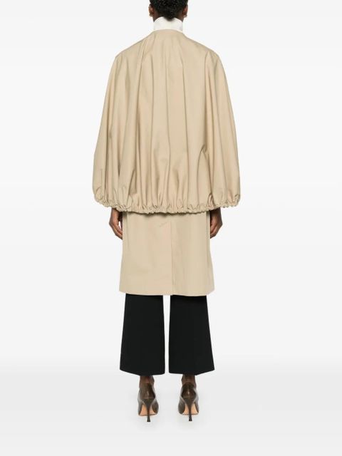 TOTEME detachable-cape coat - Neutrals