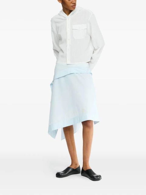 JW Anderson ruffled asymmetric skirt - Blue
