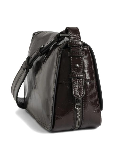 Zadig&Voltaire patent wings satchel - Brown