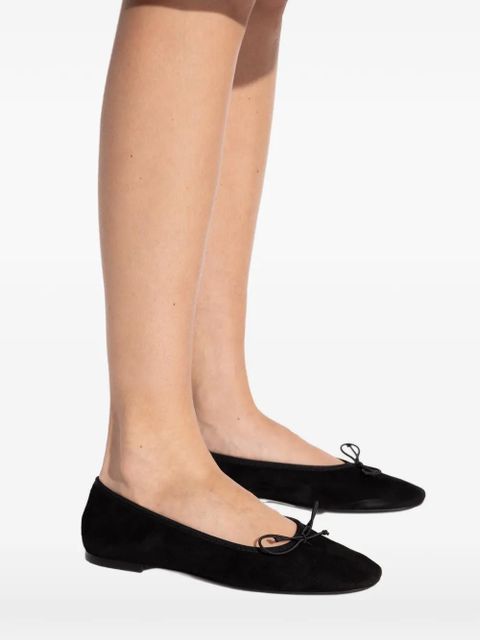 Aeyde bow-detail ballet flats - Black