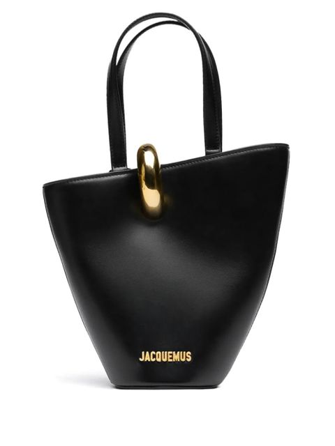 Jacquemus Le Petit Bambola leather tote bag - Black - zdjęcie produktu nr 1