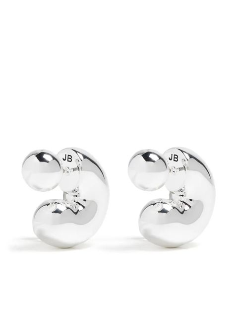 Jenny Bird Tome medium hoops - Silver