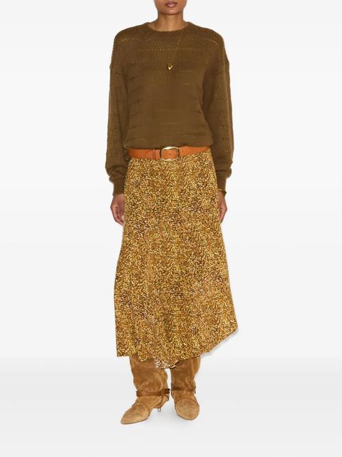 ISABEL MARANT sequin-pattern midi skirt - Yellow - zdjęcie produktu nr 2