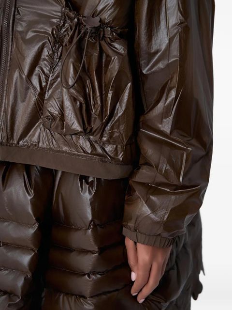 The North Face x Cecilie Bahnsen zip-up fleece panel jacket - Brown