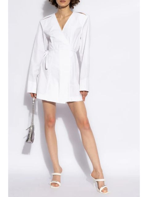 Alexander Wang slit-detailing wrap dress - White - zdjęcie produktu nr 2