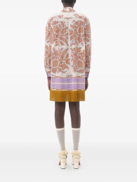 Valentino Garavani paisley-print mini dress - White