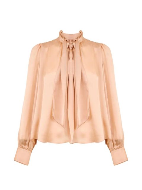 Ulla Johnson Ornament tie-neck blouse - Neutrals - zdjęcie produktu nr 1