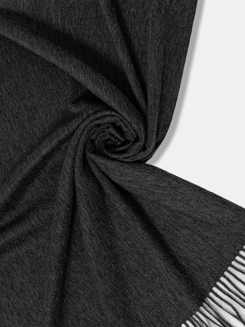 Answear.LAB szal wełniany damski kolor szary gładki - zdjęcie produktu nr 2