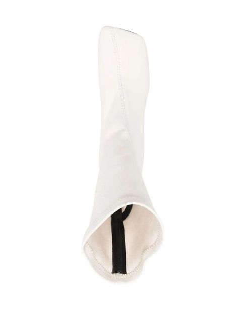 Jil Sander 65mm leather ankle boots - White