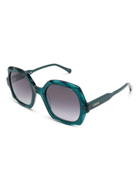 Chloé Eyewear Olivia sunglasses - Green - zdjęcie produktu nr 2